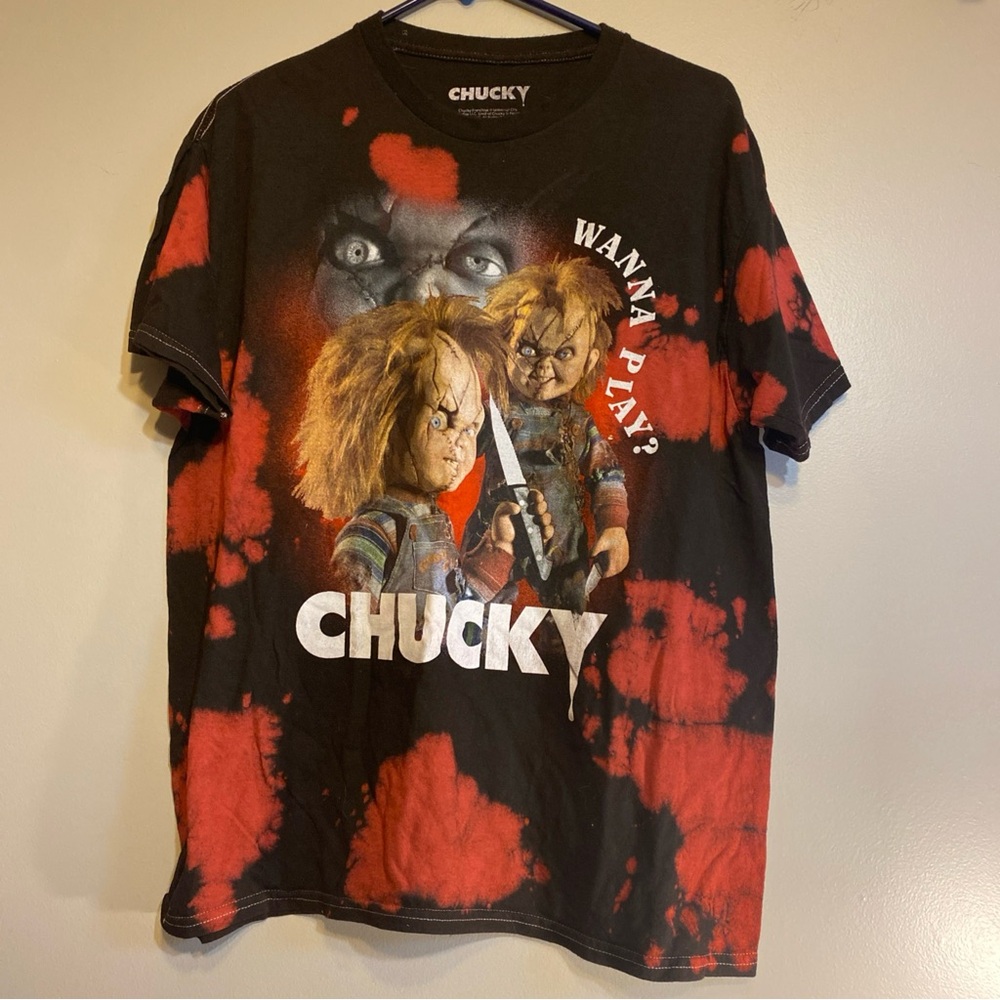Chucky Men’s L‎ Hybrid Apparel Black Short Sleeve Crew Neck Horror Tee T-shirt